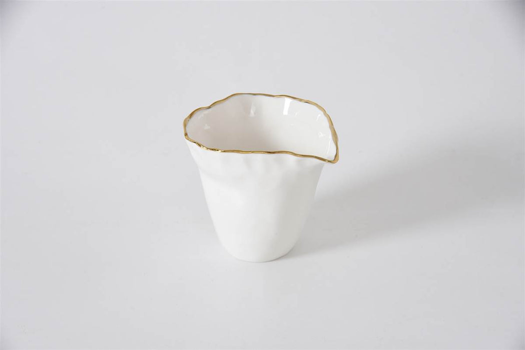 Cream & Gold Creamer / Pitcher