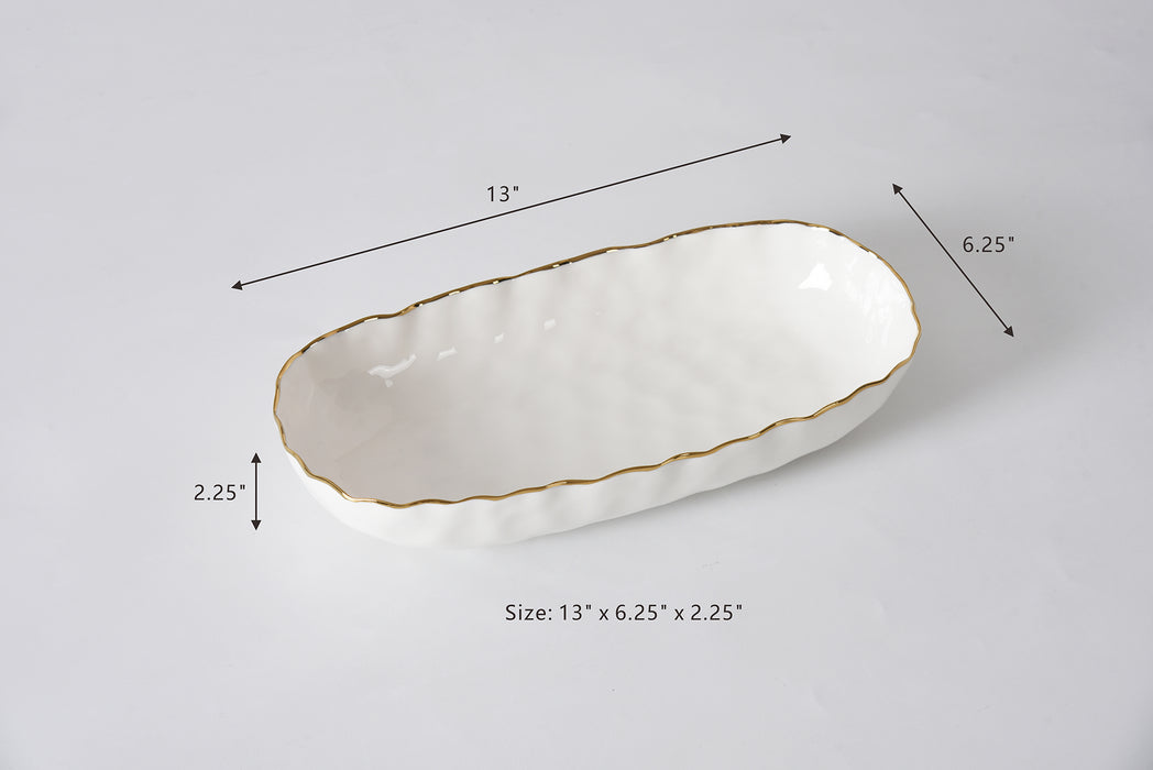 Cream & Gold Medium Deep Server