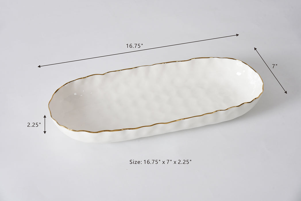 Cream & Gold Large Deep Server