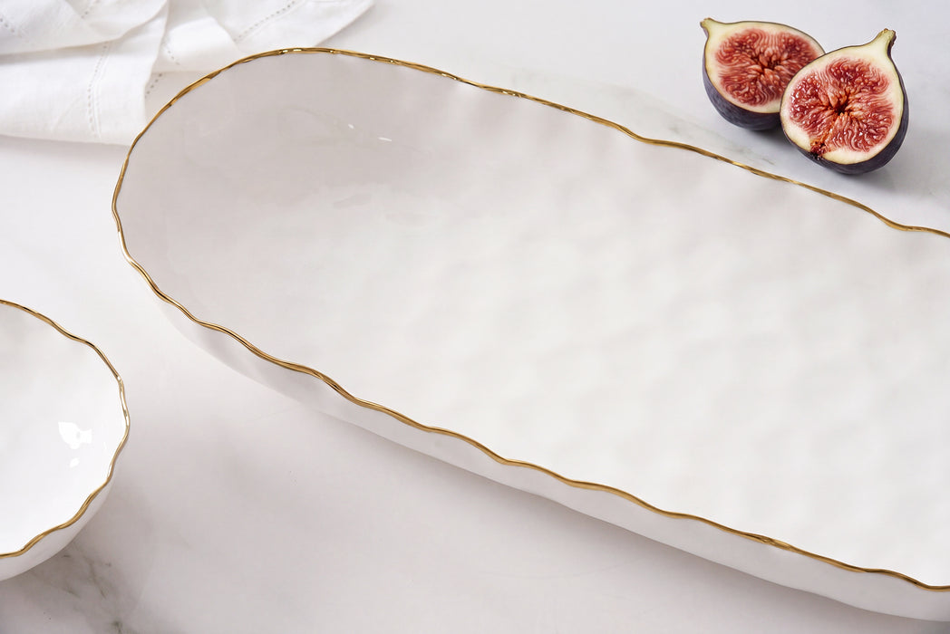 Cream & Gold Large Deep Server