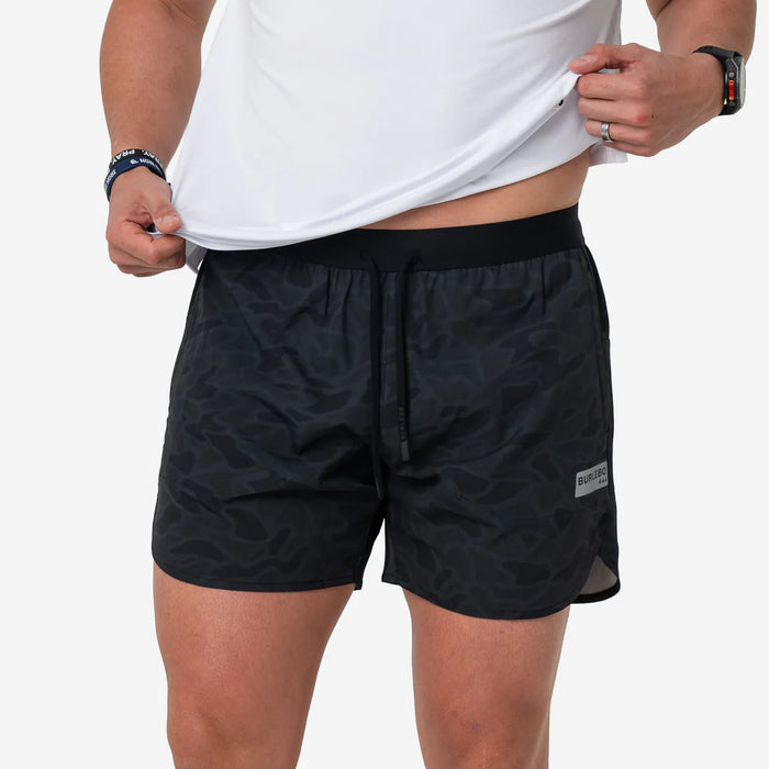 Training Short – Black Camo – 5.5" Running Inseam by Burlebo