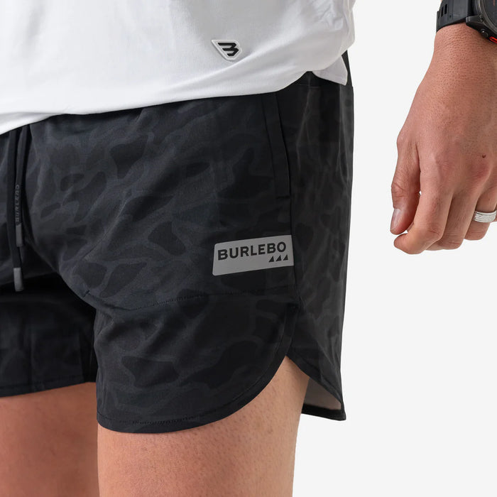 Training Short – Black Camo – 5.5" Running Inseam by Burlebo