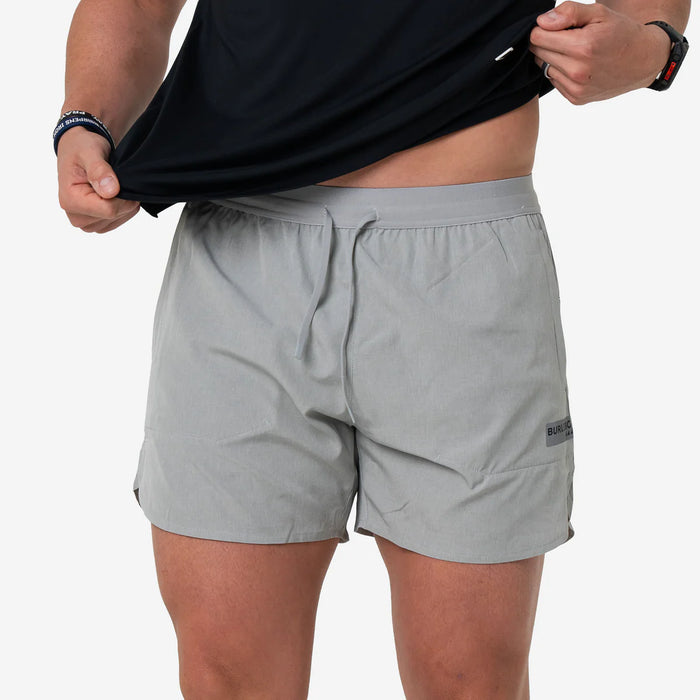 Training Short – Light Grey – 5.5" Running Inseam by Burlebo