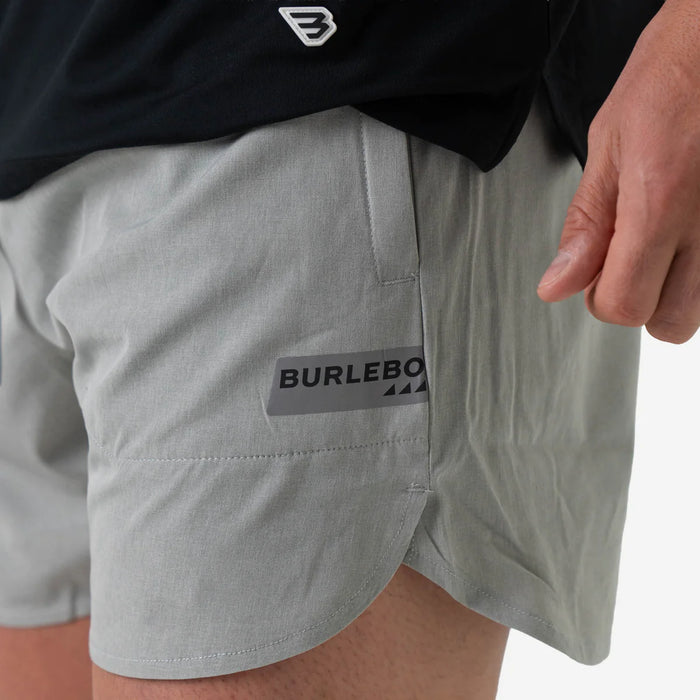 Training Short – Light Grey – 5.5" Running Inseam by Burlebo