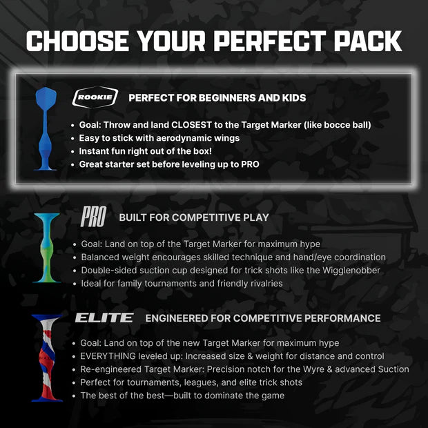 Blue & Green Rookie Pack Popdarts.  Family Fun Game