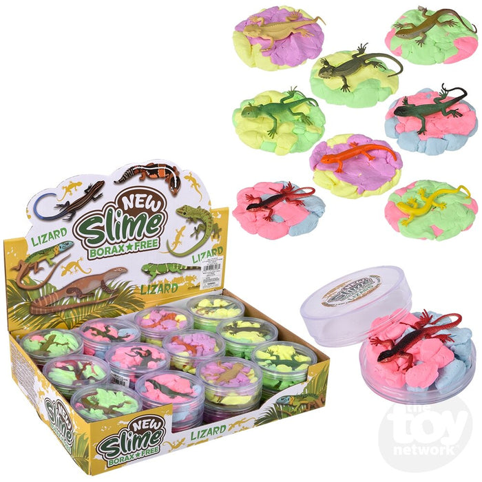2.7" Lizard Play Clay Slime