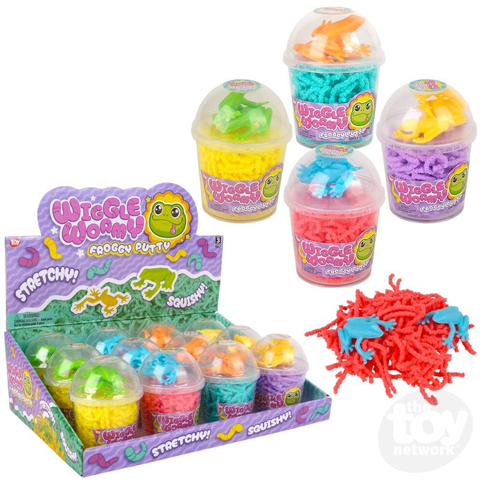 3.6" Wiggle Wormy Frog Putty