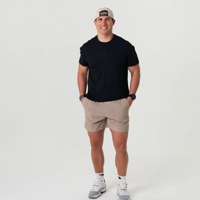 Men's Burlebo Cobblestone Khaki Everyday Shorts with Duck Hunt Pockets- Available in Different Inseam Sizes!