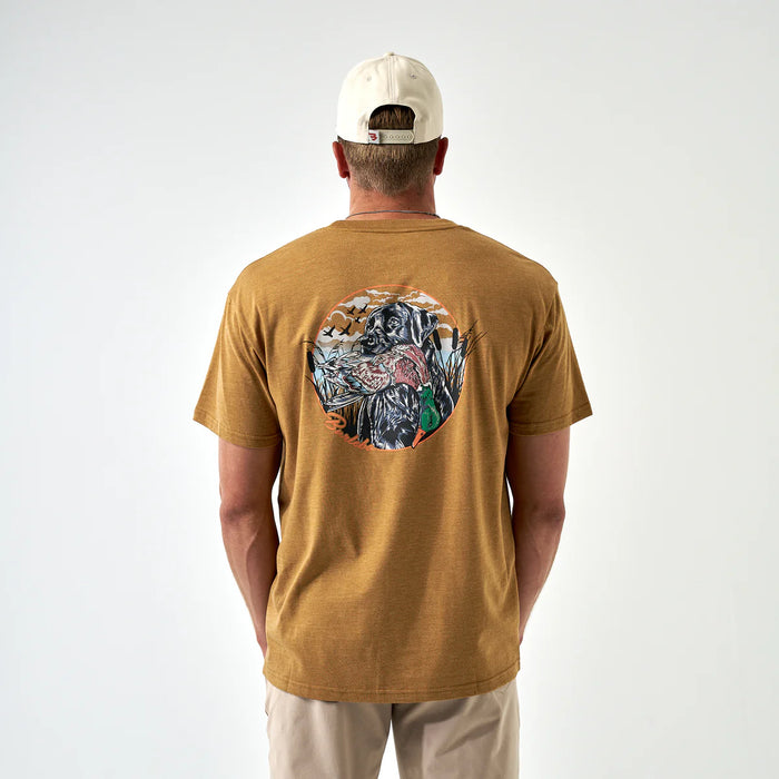 Burlebo Duck and Dog Light Brown Men's Tee