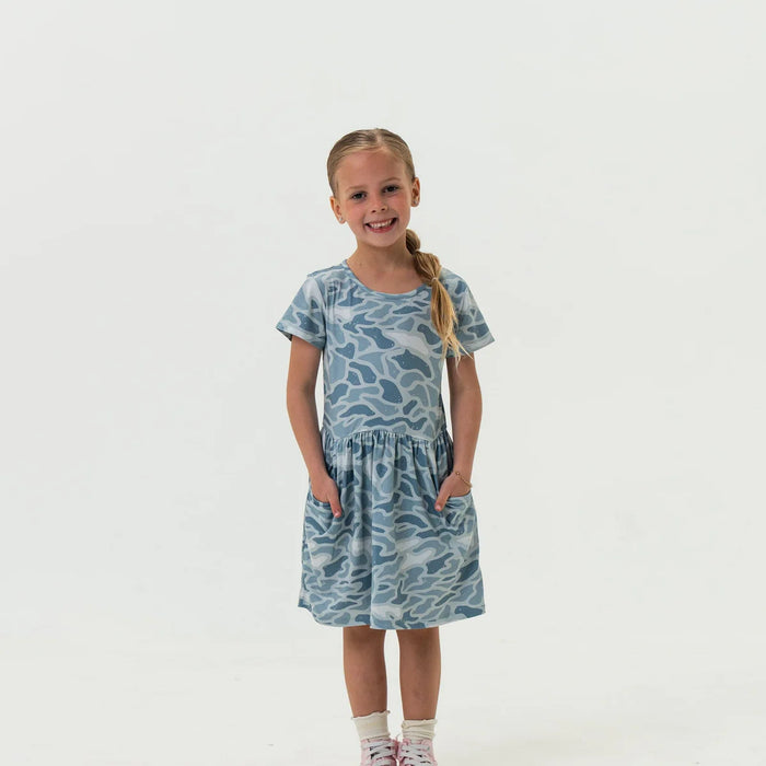 Youth & Toddler Moxie Dress – Seaside Camo by Burlebo