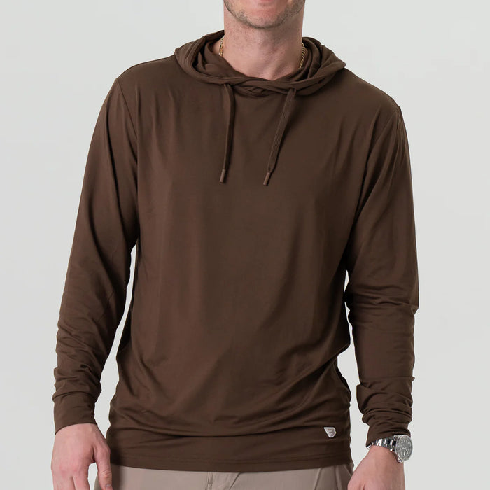 Burlebo Heather Brown Performance Hoodie
