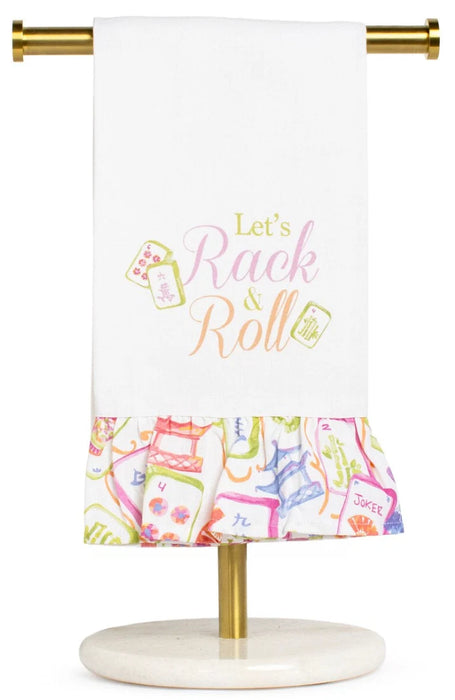 Rack & Roll Ruffle Hand Towel White/Multi 20x28