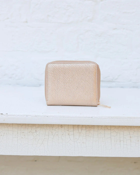 Blakely Wallet Woven Gold by Caroline Hill