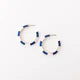 Blue, White, & Gold Ashlynn Hoops- Perfect For Game Day To Show Your School Spirit!!