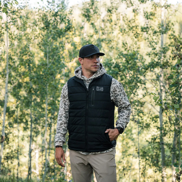 Burlebo Black Puffer Vest