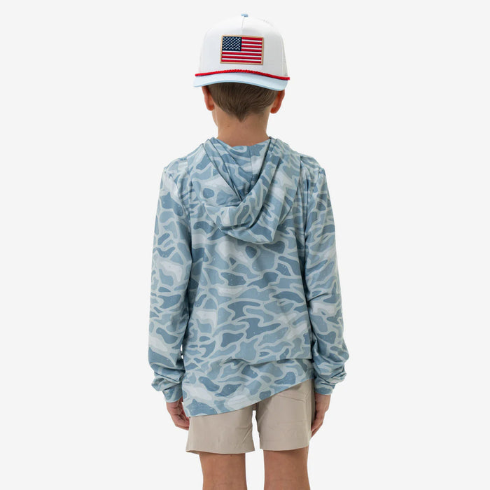 Youth & Toddler Performance Hoodie – Seaside Camo by Burlebo