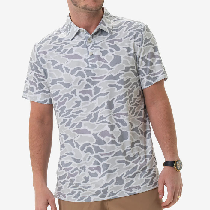 Performance Polo – White Camo by Burlebo