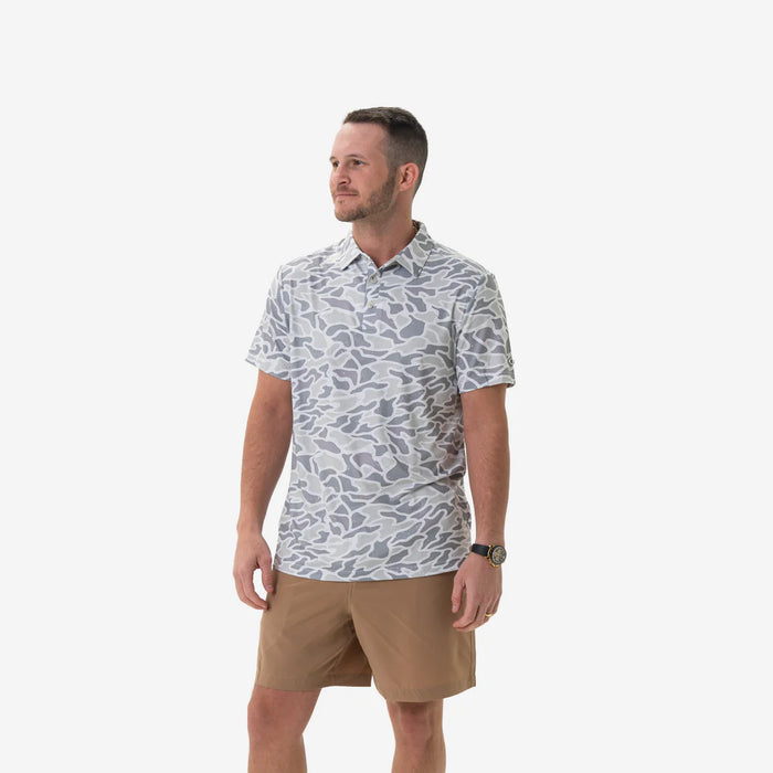 Performance Polo – White Camo by Burlebo