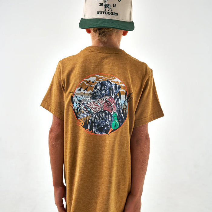 TODDLER/YOUTH Burlebo Duck Dog Light Brown Tee