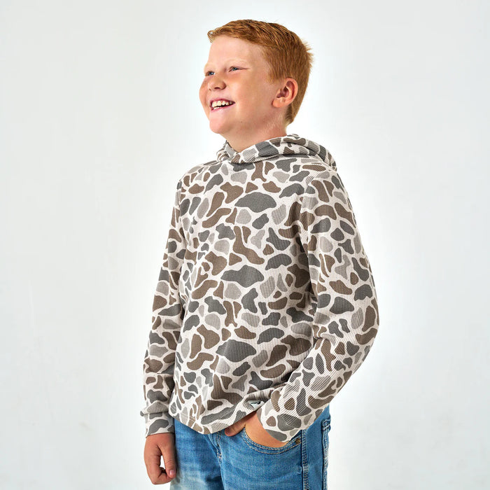 TODDLER/YOUTH Burlebo Classic Deer Camo Thermal Hoodie