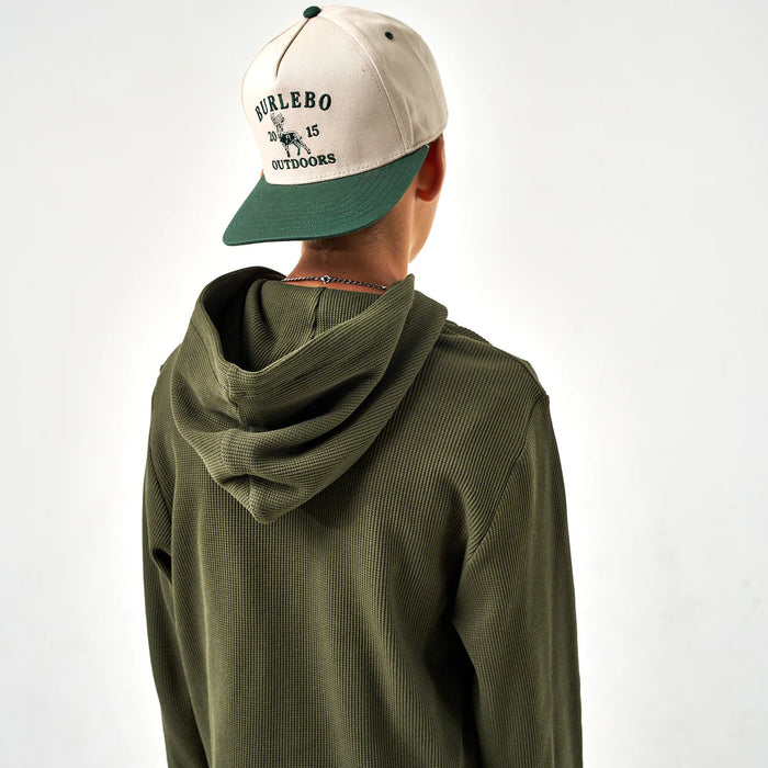YOUTH XL Burlebo Mallard Green Thermal Hoodie
