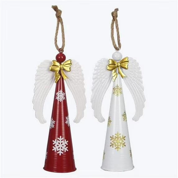 Metal Angel Tabletop Decor with Bells- 2 Styles Available