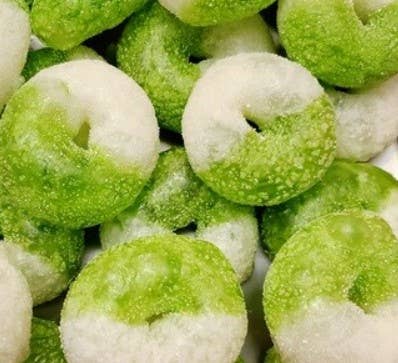 Freeze Dried Candy Green Apple Rings