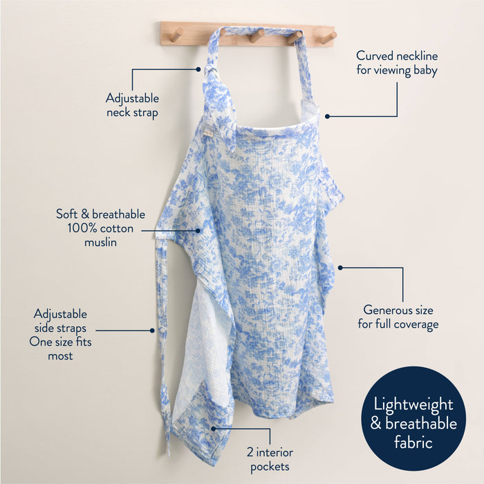 Blue & White Itzy Breastfeeding Cover™