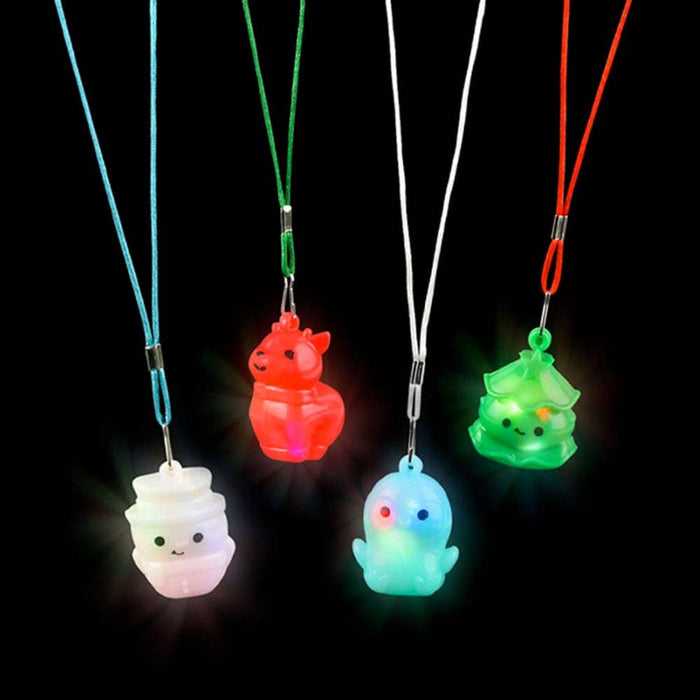 Flashing Christmas Necklace Characters- 4 Styles!