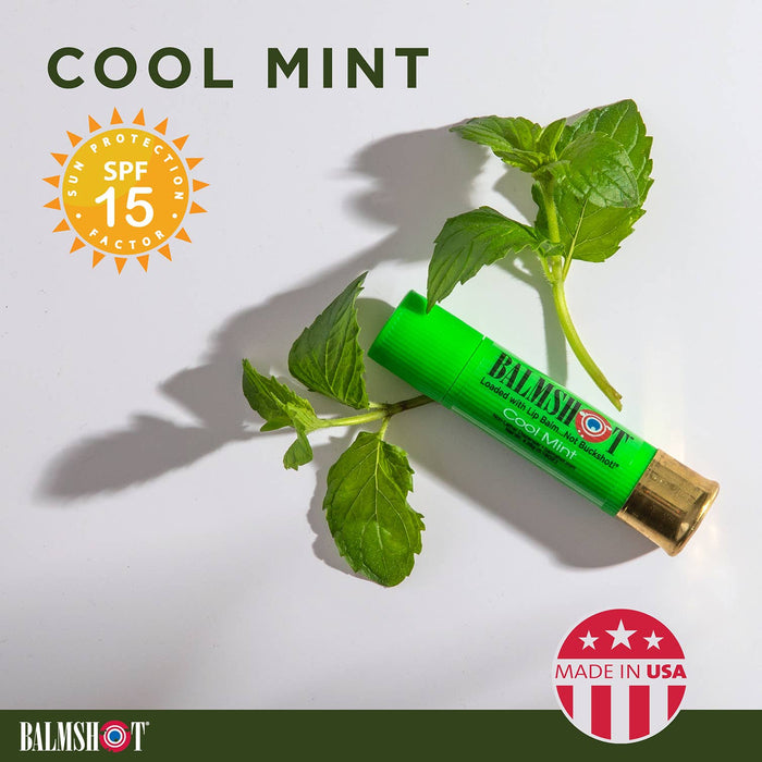 Cool Mint Beeswax Lip Balm in a Bullet