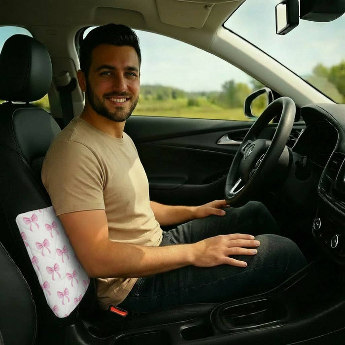 "Pink Bows" Plush Travel Blanket with Matching Case
