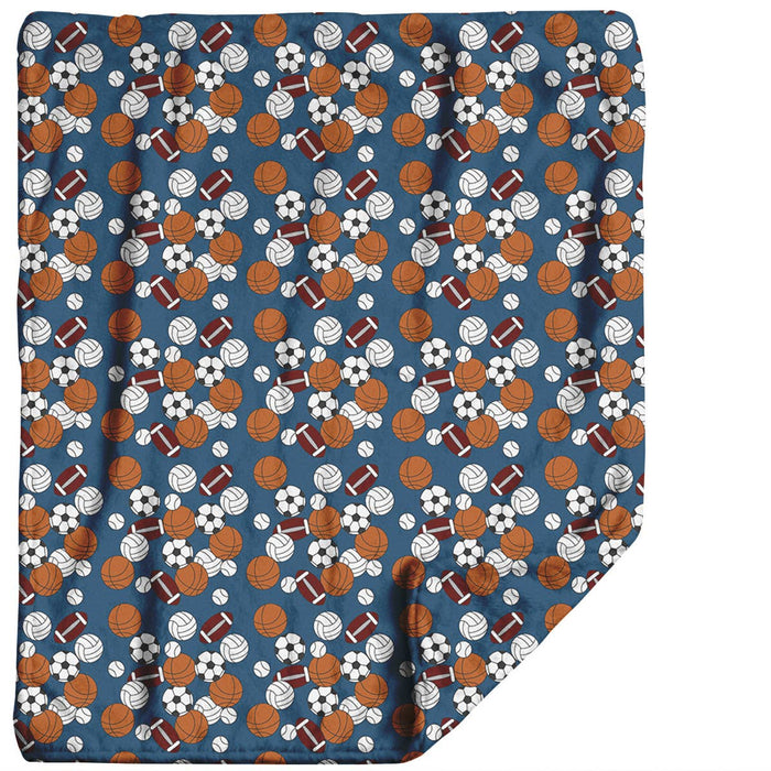 "Sports All Star" Plush Travel Blanket with Matching Case