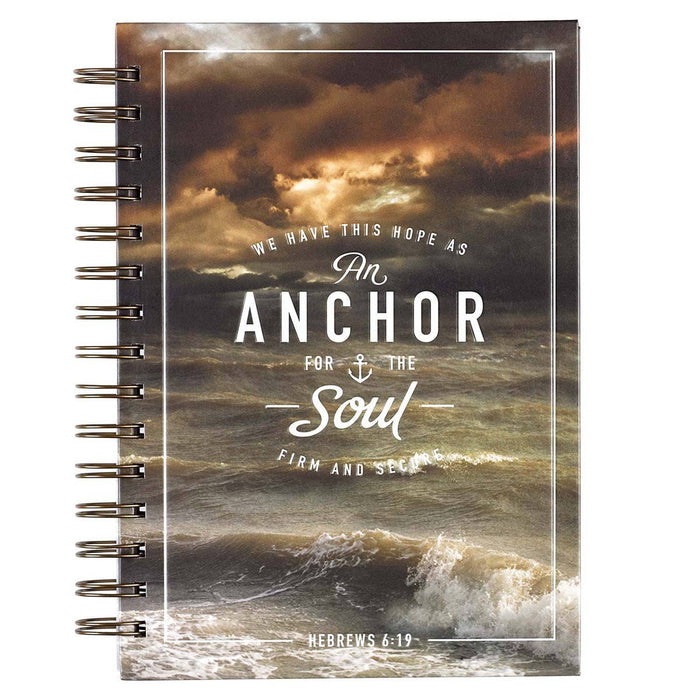 Journal Wirebound Ocean Anchor for The Soul Heb. 6:19