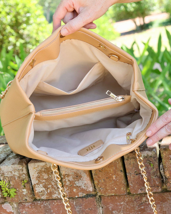 Blair Tote Tan Purse by Caroline Hill