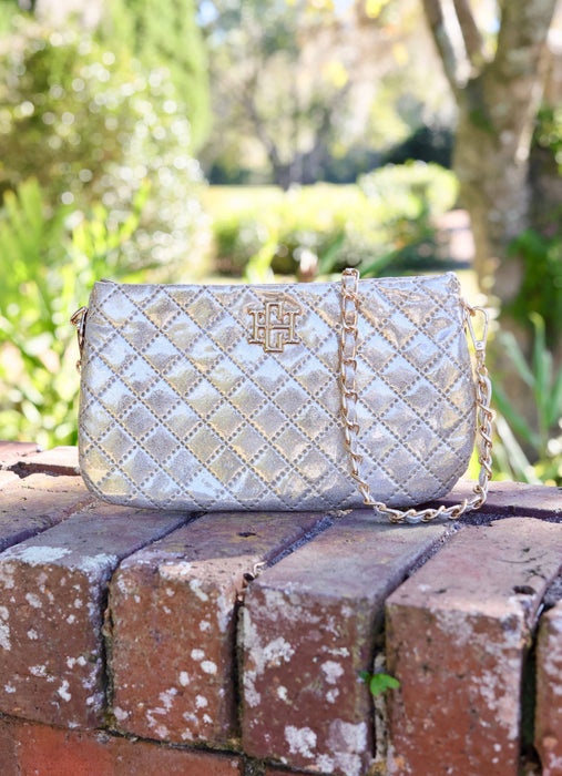 Livi Quilted Crossbody Purse Champagne Pop by Caroline Hill