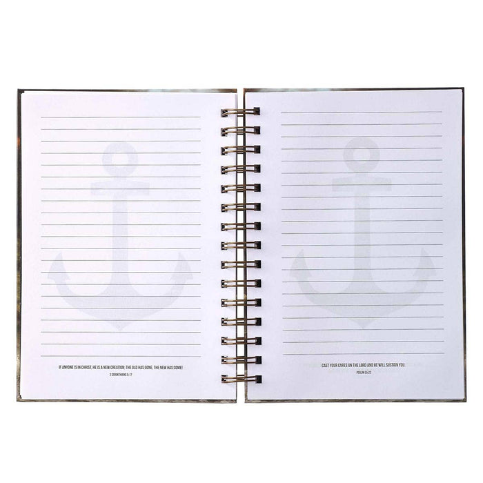 Journal Wirebound Ocean Anchor for The Soul Heb. 6:19