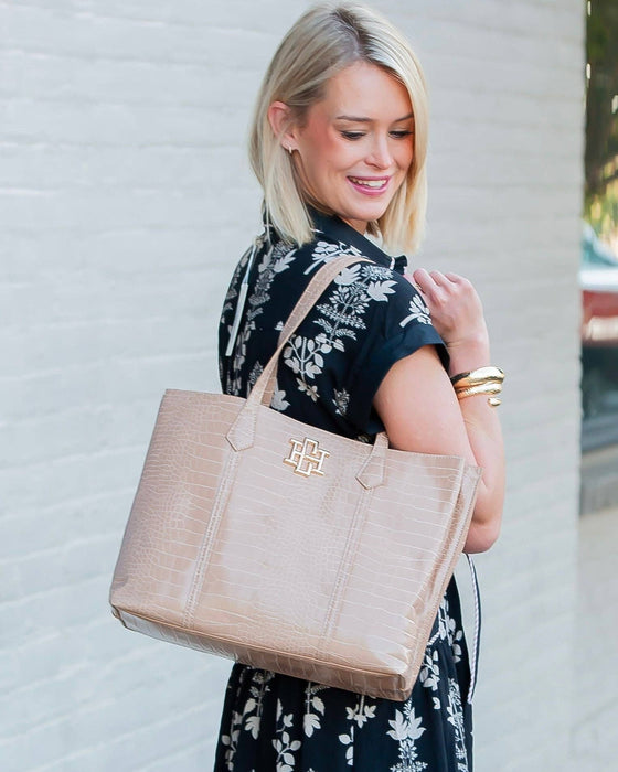 Heath Tote Bag Latte by Caroline Hill