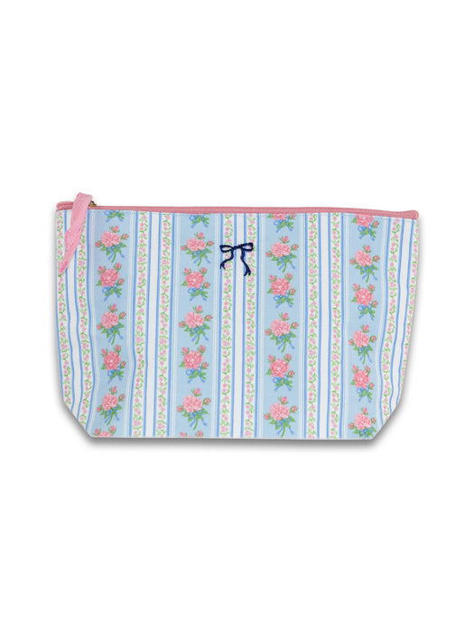 Simply Southern Pouch Tote.  Roses Stripes