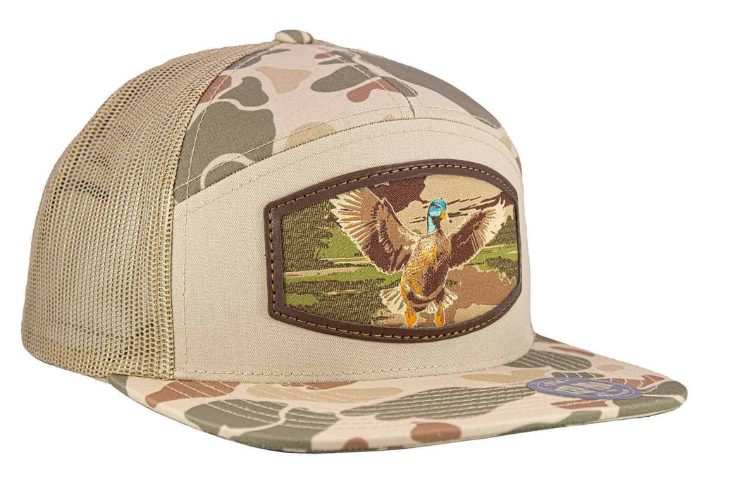 Mallard Woven Patch Old School Camo Hat
