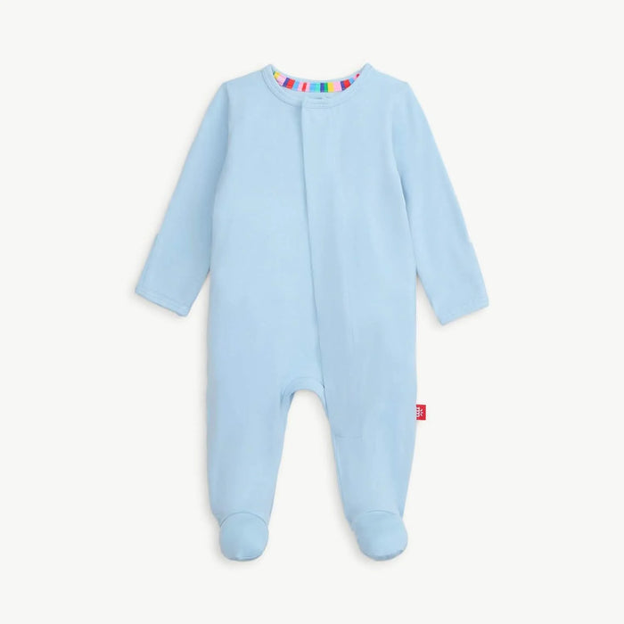 Baby Blue Modal Magnetic Parent Favorite Footie- 4 Sizes!