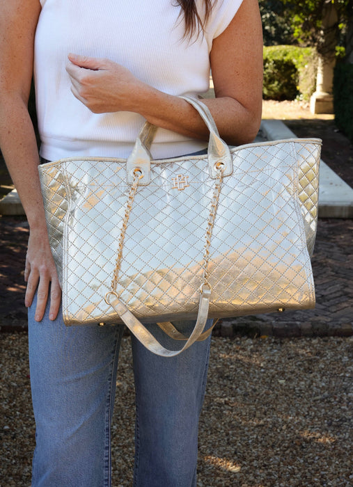 Melissa Tote Bag: Champagne Pop Purse by Caroline Hill