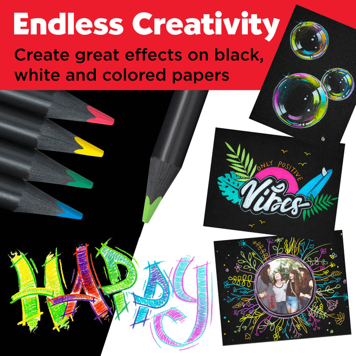 Super Soft Black Edition Colored Pencils, Box of 12