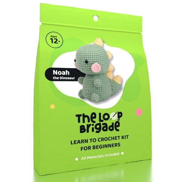 The LOOP Brigade: DIY Mini Crochet Plush Toy Complete Kit For Beginners - Bogart the Frog