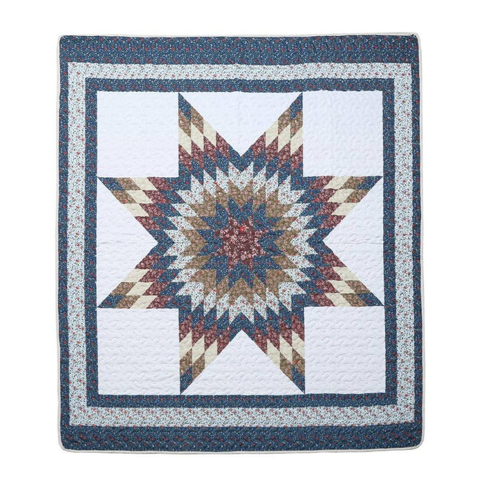 Virah Bella "Vibrant Echoes" Quilted 50x60 Throw Blanket