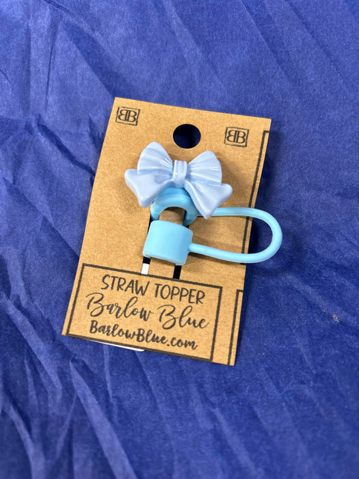 Bow Straw Toppers - 6 Colors!