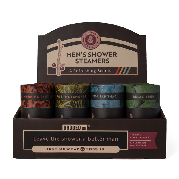Brodeo Drive Twig & Berries Men's Shower Steamers- 4 Styles