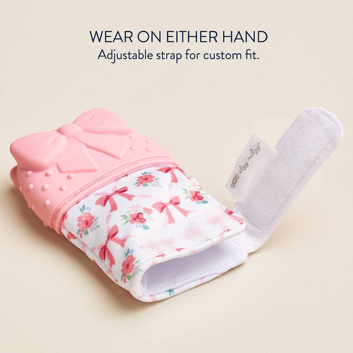 Itzy Mitt™ Silicone Teething Mitts: Bow