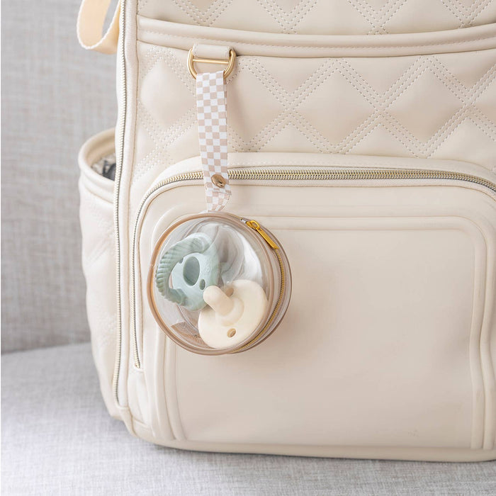 Itzy Clear Pacifier Case with Strap