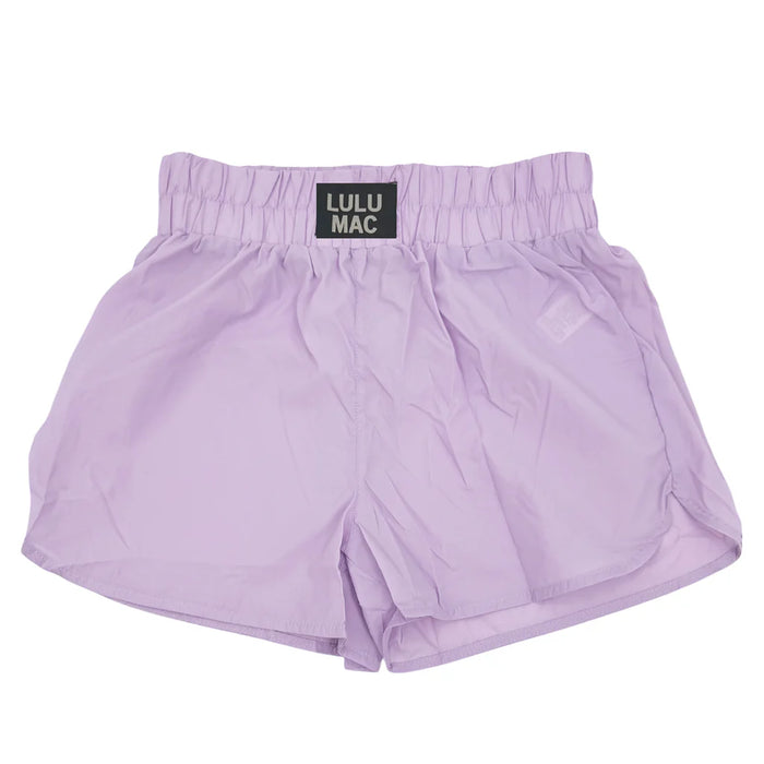 YOUTH Lavender Lulu Mac Logo Shorts