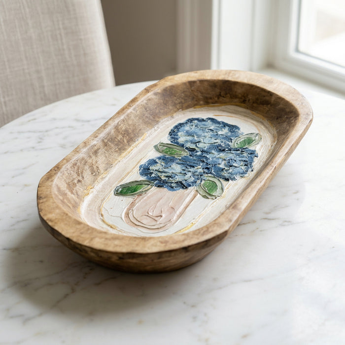 Large Hand Painted Dough Bowls by Alex Ladner